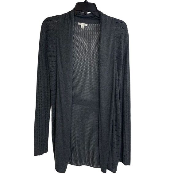 Cato Open Knit Pullover Long Sleeve Open Front Cardigan Size S - Picture 1 of 6